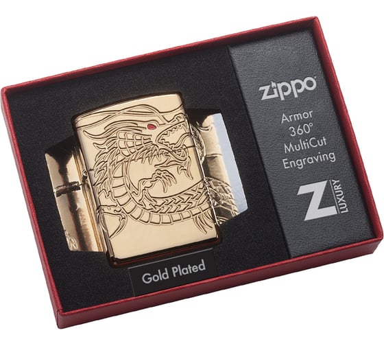 Зажигалка Zippo Armor с покрытием High Polish Gold Plate 29265