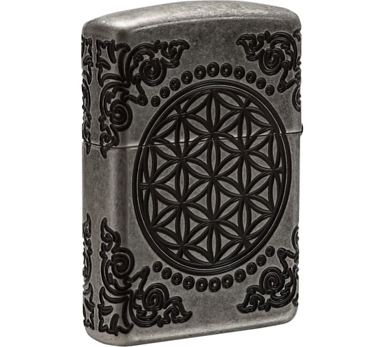 Зажигалка Zippo Armor с покрытием Antique Silver 29670