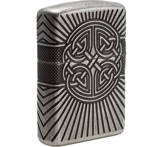Зажигалка Zippo Armor с покрытием Antique Silver 29667