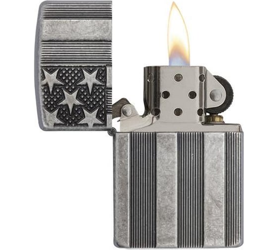 Зажигалка Zippo Armor с покрытием Antique Silver Plate 28974