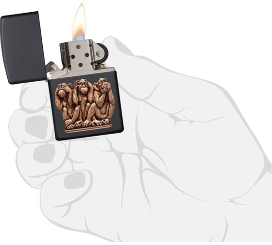 Зажигалка Zippo Classic с покрытием Black Matte 29409