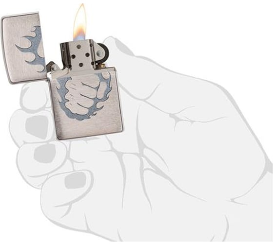 Зажигалка Zippo Classic с покрытием Brushed Chrome 29428