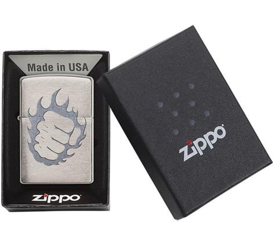 Зажигалка Zippo Classic с покрытием Brushed Chrome 29428
