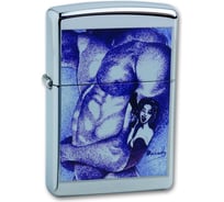 Зажигалка Zippo Classic с покрытием High Polish Chrome 250 Body Tattoo