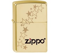 Зажигалка Zippo Classic с покрытием High Polish Brass B Zippo stars