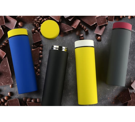 Термос Asobu Le Baton Travel 0.5 литра, желтый/белый LB17 YELLOW/WHITE