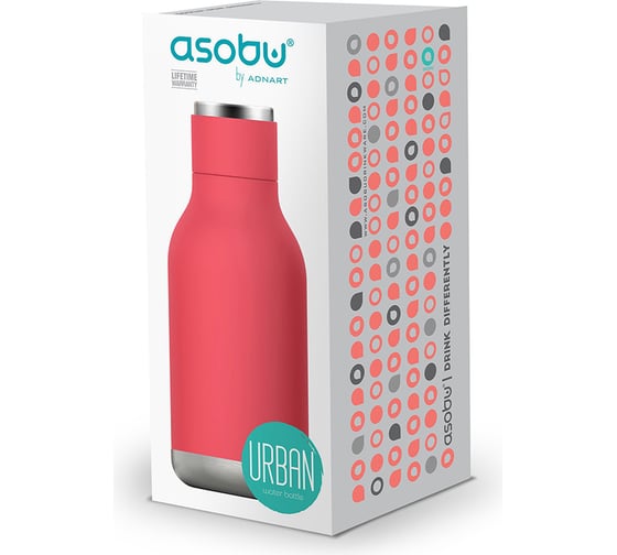 Термос-бутылка Asobu Urban 0.46 литра, розовая SBV24 peach