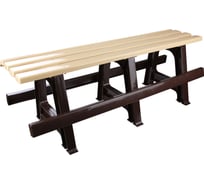 Скамейка ЗПИ Альтернатива 120x40x42 мм, бежево-коричневый М4910