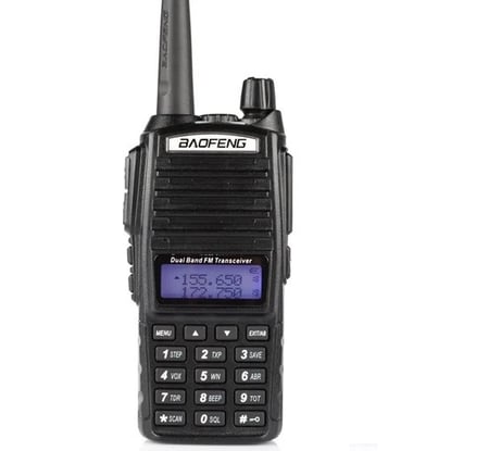 Радиостанция двусторонней связи Baofeng /2000мАч ( 136-174/400-520) МГц/ 128 кан./ 8 Вт UV-82