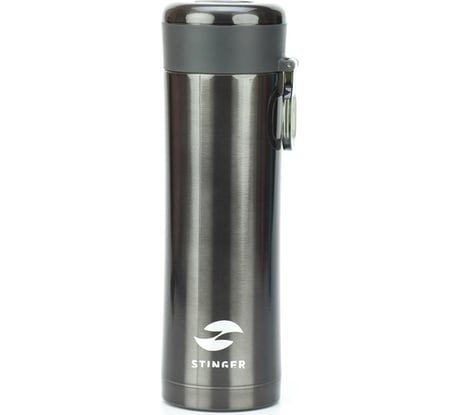 Термос с ситечком Stinger 0.42 литра, черный HW-420-32-447