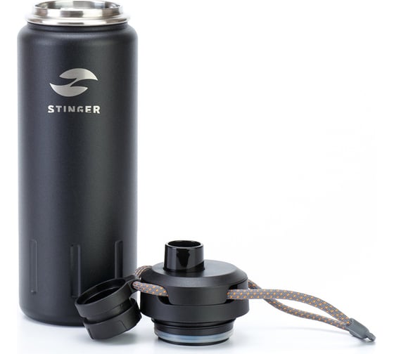 Термобутылка Stinger 0.71 литра, черная HD-710-46CB