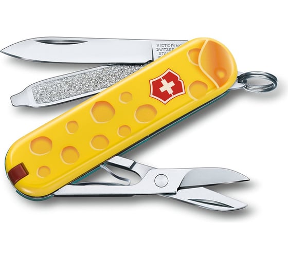 Нож-брелок Victorinox Classic LE 2019 Alps Cheese, 58 мм, 7 функций 0.6223.L1902
