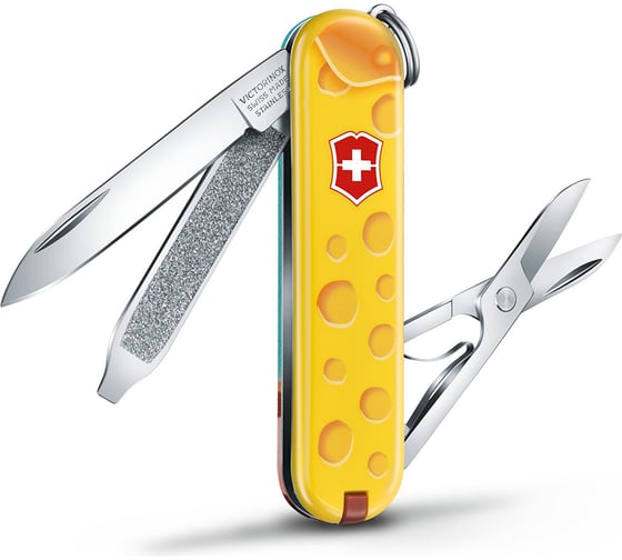 Нож-брелок Victorinox Classic LE 2019 Alps Cheese, 58 мм, 7 функций 0.6223.L1902