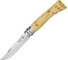 Нож, нержавеющая сталь, рукоять самшит, гравировка следы Opinel №7 Nature 1550 1