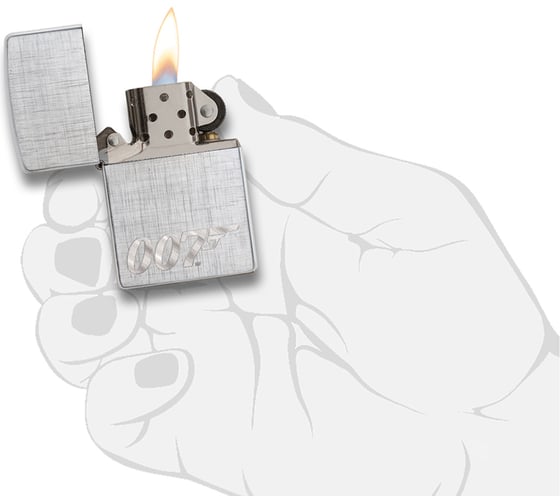 Зажигалка Zippo James Bond с покрытием Brushed Chrome 29562