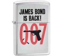 Зажигалка Zippo James Bond с покрытием Brushed Chrome 29563