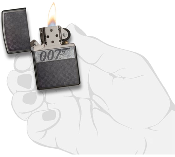 Зажигалка Zippo James Bond с покрытием Black Ice 29564