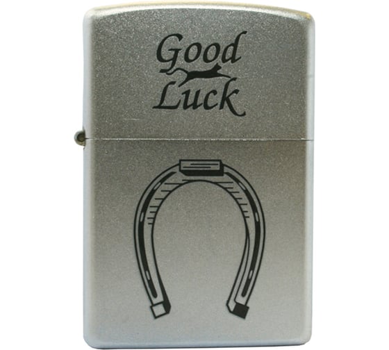 Зажигалка Zippo Horse Shoe с покрытием Satin Chrome 205 Horse Shoe 1