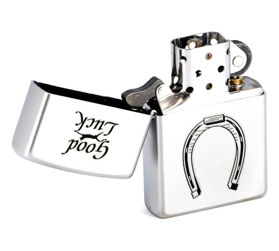 Зажигалка Zippo Horse Shoe с покрытием Satin Chrome 205 Horse Shoe