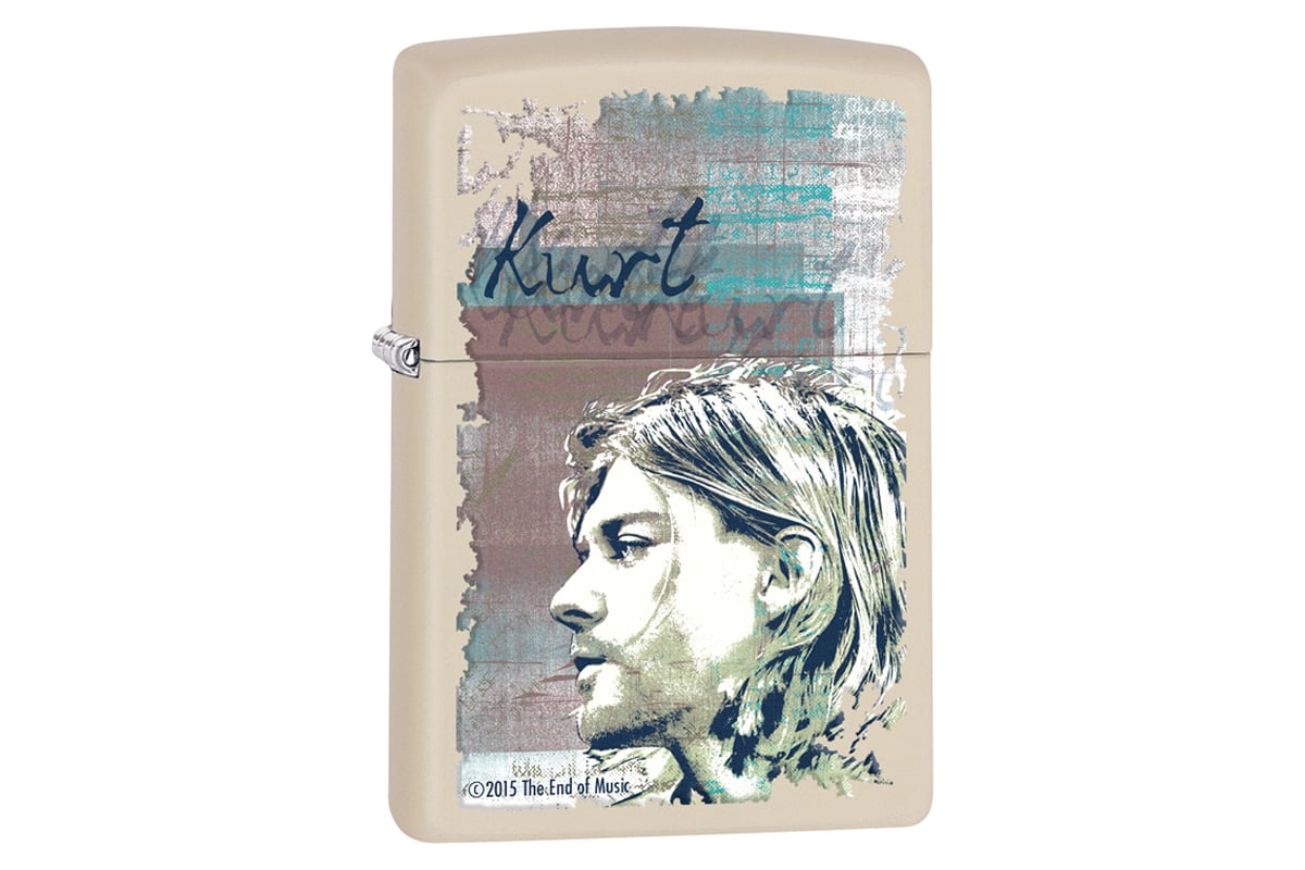 Зажигалка Zippo Kurt Cobain с покрытием Cream Matte 29051 - выгодная цена,  отзывы, характеристики, фото - купить в Москве и РФ