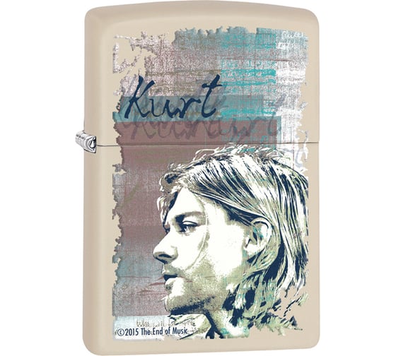 Зажигалка Zippo Kurt Cobain с покрытием Cream Matte 29051 1