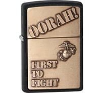 Зажигалка Zippo Marines с покрытием Black Crackle 28368