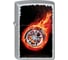 Зажигалка Zippo Tire On Fire, с покрытием Satin Chrome 205 Tire On Fire 1