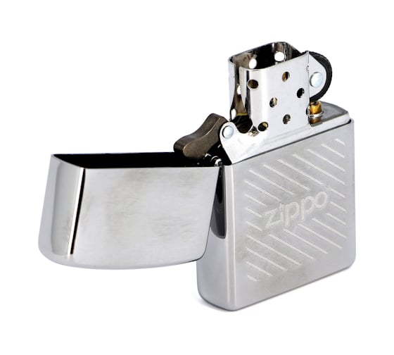 Зажигалка Zippo Stripes, с покрытием Brushed Chrome 200 Zippo stripes