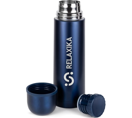 Термос Relaxika 101 0.5 л, темно-синий R101.500.3