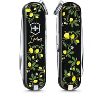 Нож-брелок Victorinox Classic LE 2019 When life gives you Lemons, 58 мм, 7 функций 0.6223.L1905