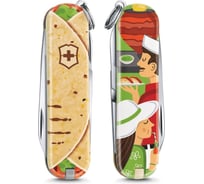 Нож-брелок Victorinox Classic LE 2019 Mexican Tacos, 58 мм, 7 функций 0.6223.L1903