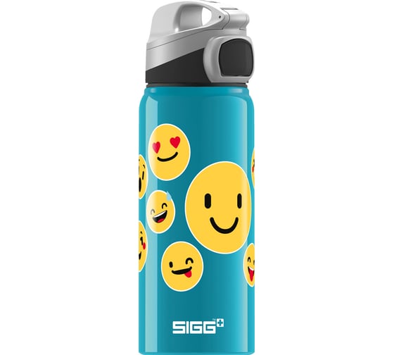 Детская бутылочка Sigg Miracle Alu Emoticon 0.6 литра, бирюзовая 8689.80 1