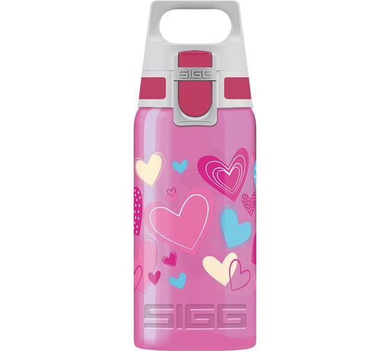 Детская бутылочка Sigg Viva One Hearts 0.5 литра, розовая 8686.00
