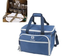 Термосумка с набором посуды для 6 человек АРКТИКА синяя AR4100-6DB
