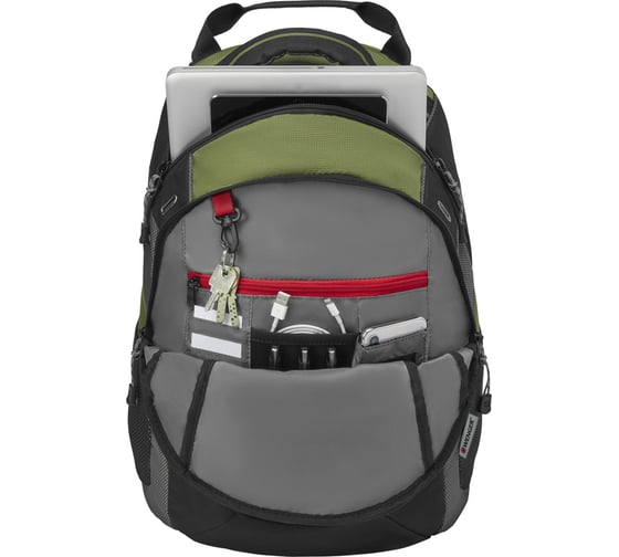 Рюкзак Wenger 16", зеленый, 38x25x49 см, 27 л 27335070