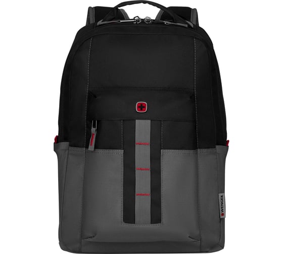 Рюкзак Wenger  16", черный/серый, 34x25x45 см, 20 л 601901