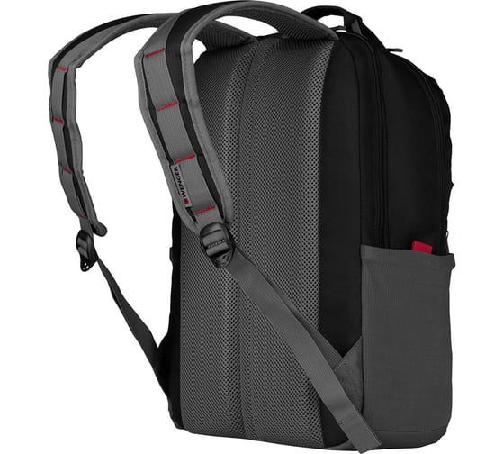 Рюкзак Wenger  16", черный/серый, 34x25x45 см, 20 л 601901