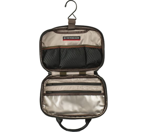 Несессер Victorinox Slimline Toiletry Kit 2 отделения, черный, 25x6x15 см, 2 л 31172901