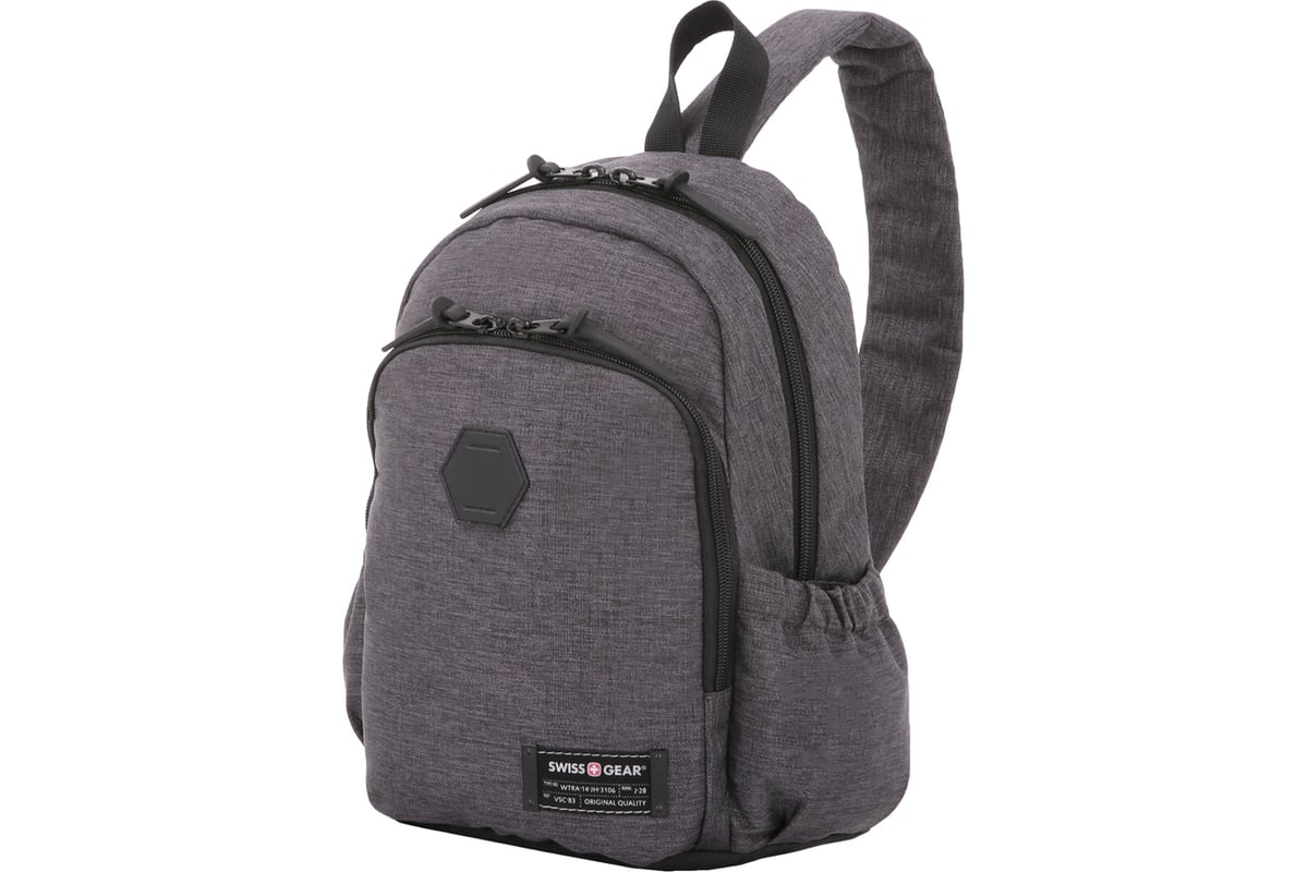 Рюкзак с одним плечевым ремнем Wenger Swissgear 13'', cерый, 25х14х35 ...