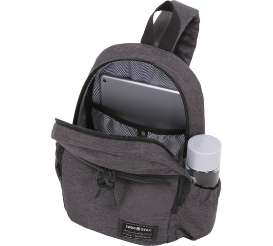 Рюкзак с одним плечевым ремнем Wenger Swissgear 13'', cерый, 25х14х35 см, 12 л SA2608424521