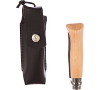 Нож №8, нержавеющая сталь, рукоять из бука, чехол, картонная коробка Opinel 1089