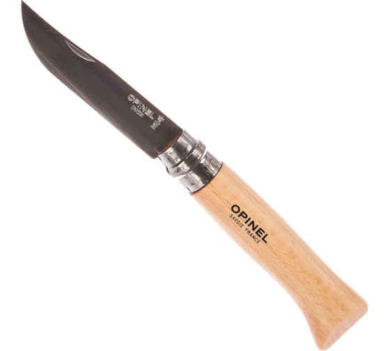 Нож №8, нержавеющая сталь, рукоять из бука, чехол, картонная коробка Opinel 1089
