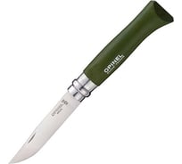 Нож №8, нержавеющая сталь, хаки, блистер Opinel Trekking 1980