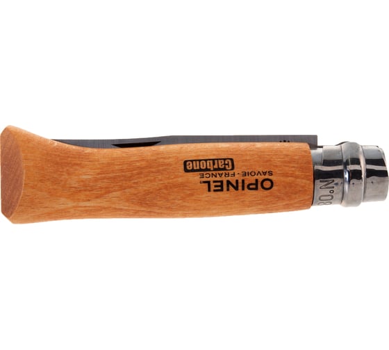 Нож №8, углеродистая сталь, рукоять из дерева бука, блистер Opinel 402