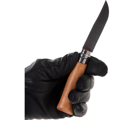 Нож №8, углеродистая сталь, рукоять из дерева бука, блистер Opinel 402