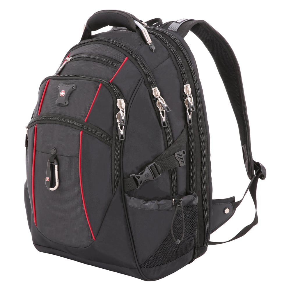 Рюкзак Wenger Swissgear 15”, чёрный/красный, 34x23x48 см, 38 л ...