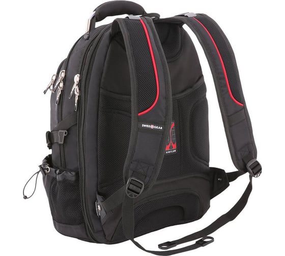 Рюкзак Wenger Swissgear 15”, чёрный/красный, 34x23x48 см, 38 л SA6677202408