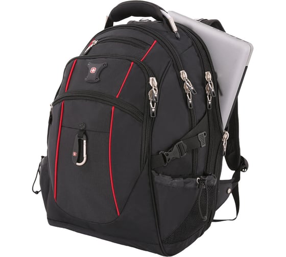 Рюкзак Wenger Swissgear 15”, чёрный/красный, 34x23x48 см, 38 л SA6677202408
