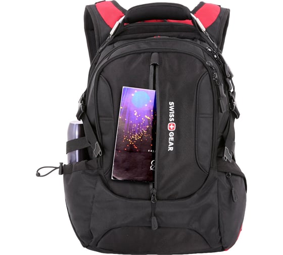 Рюкзак Wenger Swissgear 15”, черный/красный, 36х17х50 см, 30 л SA15912215