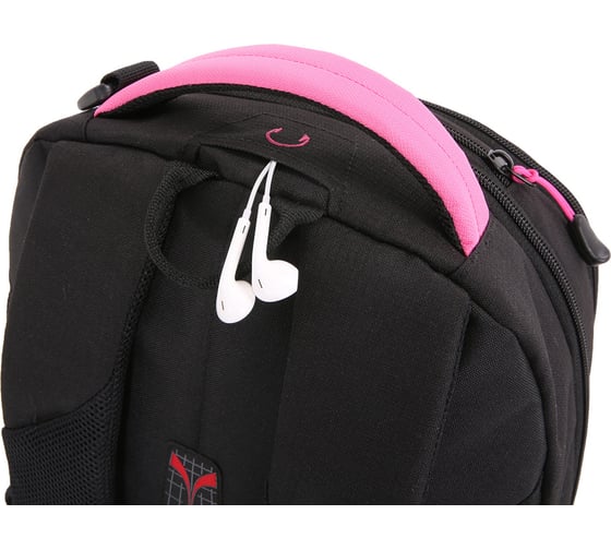 Рюкзак Wenger Swissgear черный/фукси, 32x15x46 см, 22 л SA3165208408